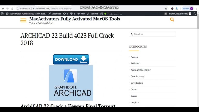 Archicad 21 Build 4022 Cracked For Mac